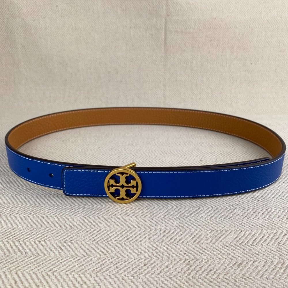 Tory Burch 1" reversible logo belt